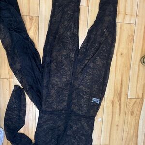 Black lace jumpsuit fashion nova